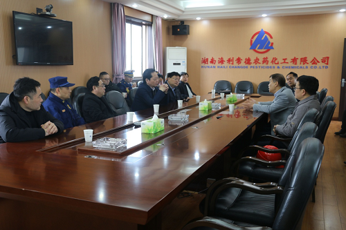 常德市政府副市長(cháng)湯祚國來(lái)海利常德公司督導 安全工作